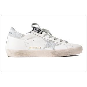Golden Goose Superstar Silver Glitter